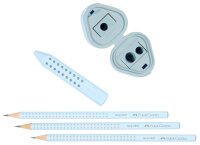 FABER-CASTELL GRIP 2001 Bleistift-Set B sky blue, 1 Set