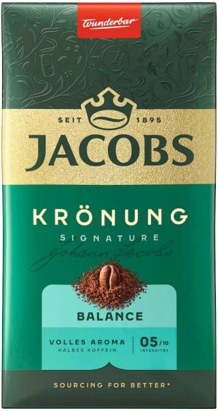 JACOBS Krönung Balance Kaffee, gemahlen, 500 g