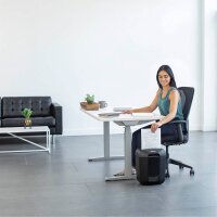 Fellowes Powershred LX45 Aktenvernichter mit Partikelschnitt P-4, 4 x 37 mm, bis 8 Blatt, schwarz