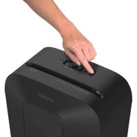 Fellowes Powershred LX45 Aktenvernichter mit Partikelschnitt P-4, 4 x 37 mm, bis 8 Blatt, schwarz