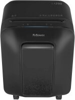 Fellowes Powershred LX200 Aktenvernichter mit Partikelschnitt P-4, 4 x 12 mm, bis 12 Blatt, schwarz