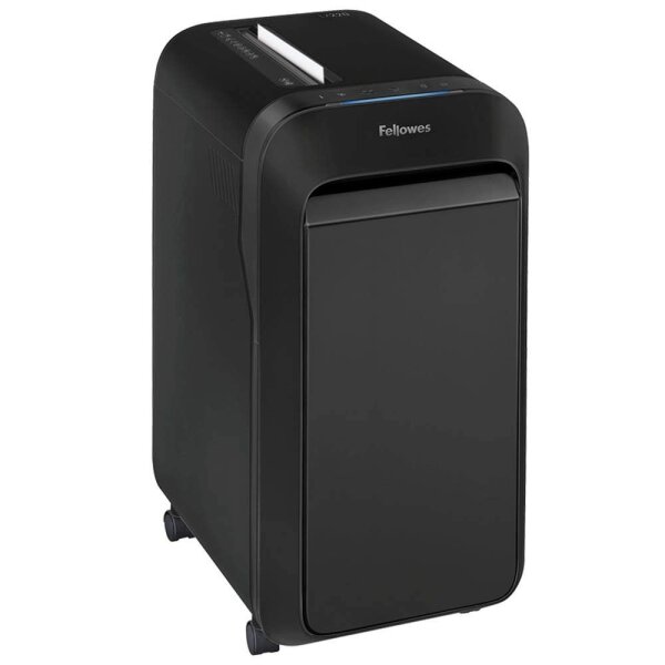 Fellowes Powershred LX220 Aktenvernichter mit Partikelschnitt P-4, 4 x 12 mm, bis 12 Blatt, schwarz