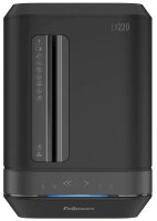 Fellowes Powershred LX220 Aktenvernichter mit Partikelschnitt P-4, 4 x 12 mm, bis 12 Blatt, schwarz