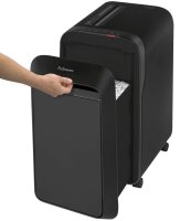 Fellowes Powershred LX220 Aktenvernichter mit Partikelschnitt P-4, 4 x 12 mm, bis 12 Blatt, schwarz