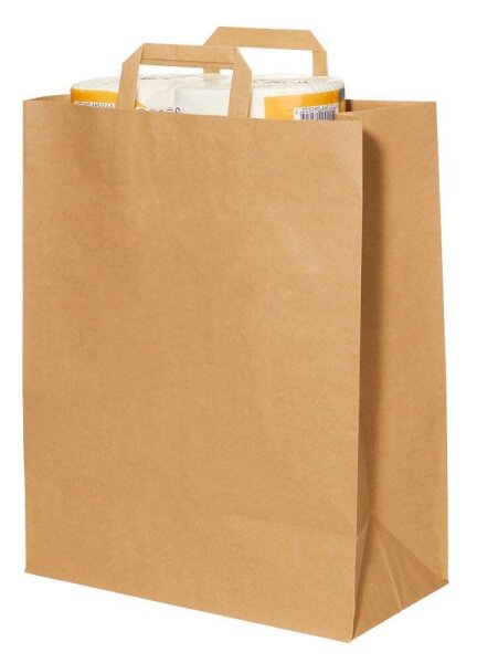 trodat Papier-Tragetaschen TÜTLE XL braun 32,0 x 41,0 cm, 100 St.