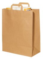 trodat Papier-Tragetaschen TÜTLE XL braun 32,0 x...