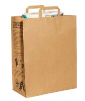 trodat Papier-Tragetaschen TÜTLE XL braun 32,0 x 41,0 cm, 100 St.