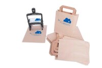 trodat Papier-Tragetaschen TÜTLE XL braun 32,0 x 41,0 cm, 100 St.