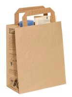 100 trodat Papier-Tragetaschen TÜTLE M braun 18,5 x...