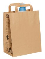 100 trodat Papier-Tragetaschen TÜTLE L braun 22,0 x...