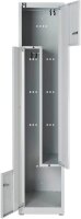 BISLEY LIGHT Z-Spind lichtgrau GL04Z645, 2 Schließfächer 40,0 x 50,0 x 185,0 cm