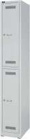 BISLEY LIGHT Spind lichtgrau GL03S2645, 2 Schließfächer 30,0 x 50,0 x 185,0 cm