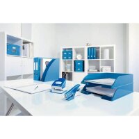 LEITZ Heftzange 5531 WOW blau-metallic, 1 St.