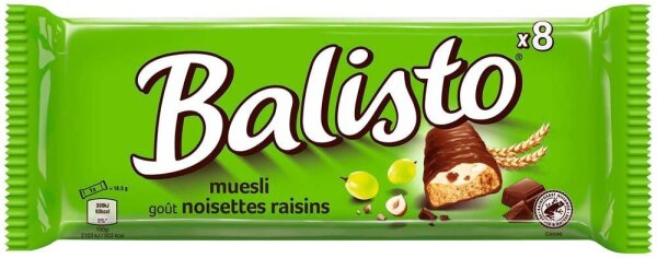 Balisto Müsli Schokoriegel 8 Riegel, 8 St.