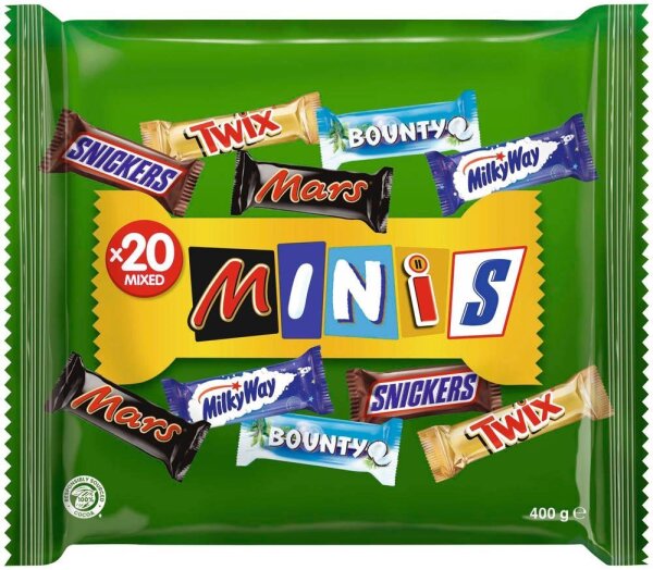 MINiS MIXED Minis Schokoriegel 21 St./ 400,0 g  ( 463572 )