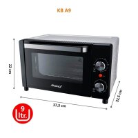 Steba KB A9 Minibackofen 1.050 W schwarz/silber