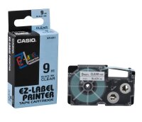 CASIO Schriftband XR-9X XR-9X1, 9 mm, schwarz auf...