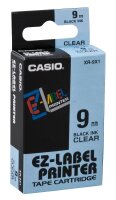 CASIO Schriftband XR-9X XR-9X1, 9 mm, schwarz auf...
