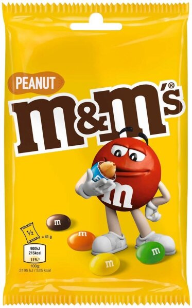 m&ms PEANUT Schokobonbons 82,0 g, 1 St.