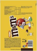 m&ms PEANUT Schokobonbons 82,0 g, 1 St.