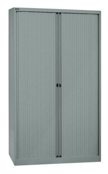 BISLEY Cito Rollladenschrank silber 4 Fachböden 120,0 x 43,0 x 198,0 cm