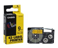 CASIO Schriftband XR-9YW XR-9YW1-W-DJ, 9 mm, schwarz auf...