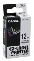 CASIO Schriftband XR-12WE XR-12WE1-W-DJ, 12 mm, schwarz...