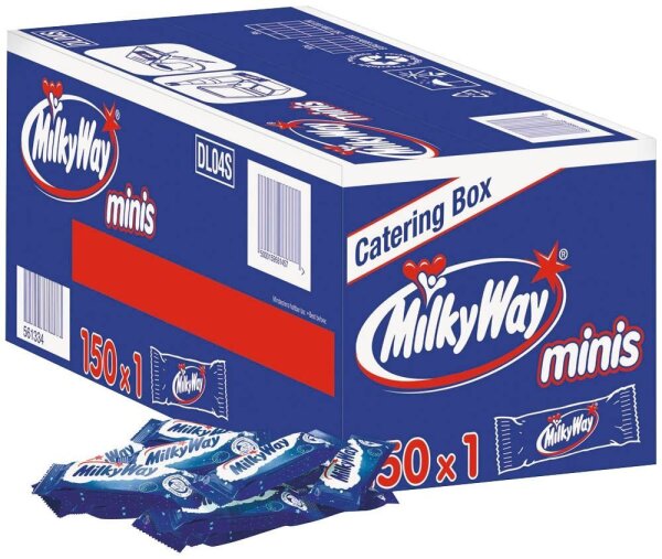 MilkyWay Minis Schokoriegel 150 Riegel  ( 463822 )