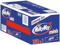 MilkyWay Minis Schokoriegel 150 Riegel  ( 463822 )