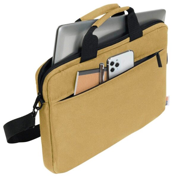 BASE XX Laptoptasche Slim Kunstfaser camel braun D31960 bis 35,8 cm (14,1 Zoll)