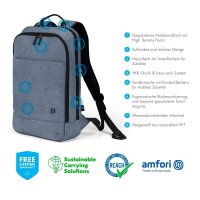 DICOTA Laptop-Rucksack Slim Eco MOTION Kunstfaser denim blau bis 35,8 cm (14,1 Zoll)