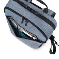 DICOTA Laptop-Rucksack Slim Eco MOTION Kunstfaser denim blau bis 35,8 cm (14,1 Zoll)