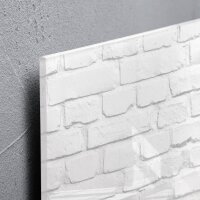 SIGEL Glas-Magnettafel artverum® 48,0 x 48,0 cm White-Klinker