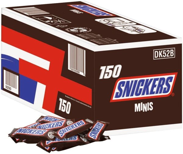 SNICKERS Minis Schokoriegel 150 Riegel  ( 462600 )