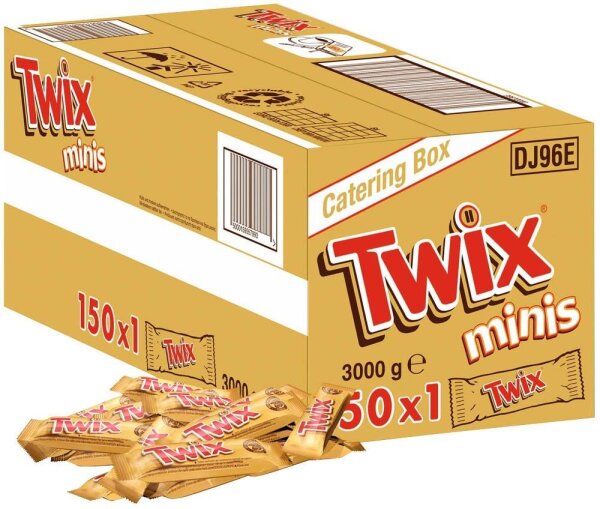 TWIX Minis Schokoriegel 150 Riegel  ( 462206 )