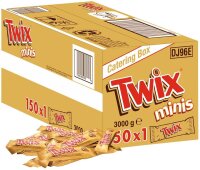 TWIX Minis Schokoriegel 150 Riegel  ( 462206 )