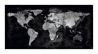 SIGEL Glas-Magnettafel artverum® 91,0 x 46,0 cm World-Map