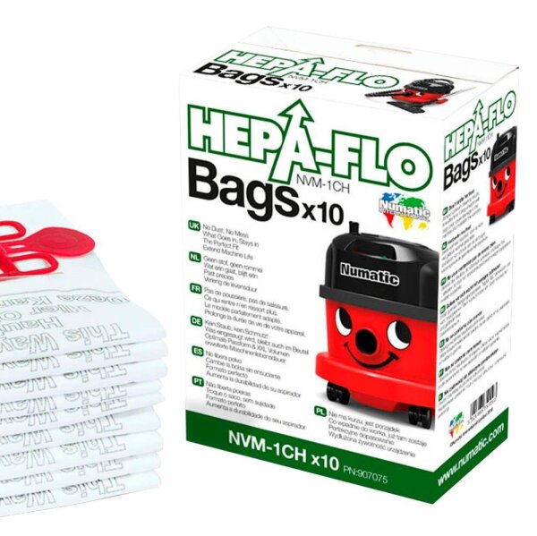 Numatic HEPA-FLO NVM-1CH Staubsaugerbeutel, 10 St.
