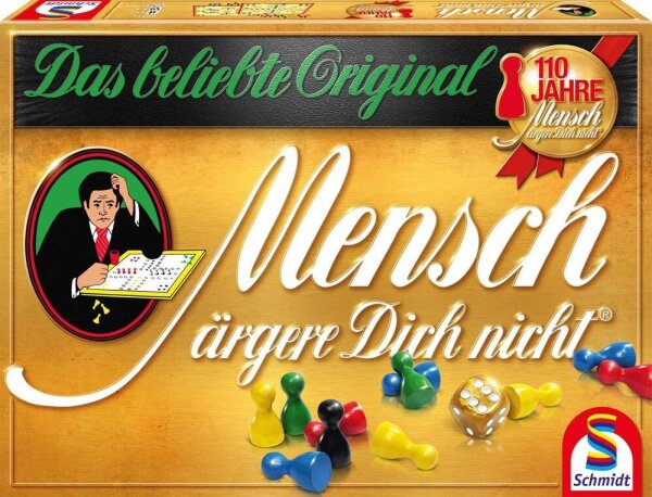 Schmidt Mensch ärgere dich nicht® - Gold-Edition Brettspiel, 1 St.
