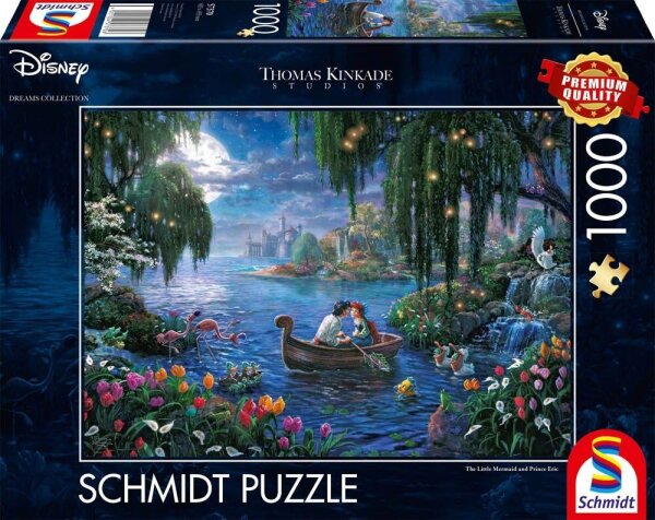 Schmidt Disney Ariel und Prinz Eric Puzzle, 1000 Teile