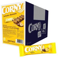 CORNY Schoko-Banane Müsliriegel 100 Riegel, 100 St.