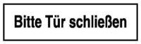 Hinweisaufkleber "Bitte Tür...