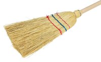 Nölle Straßenbesen Reisstroh 3-Naht braun Holz 25,0 cm breit