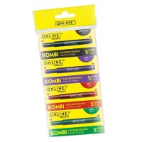 ONLINE® Tintenpatronen für Füller 17026 5x lila, 5x grün, 5x schwarz, 5x rot, 20 St.