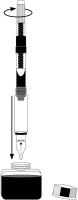 ONLINE® Tintenkonverter 40138 schwarz/weiß, 1 St.