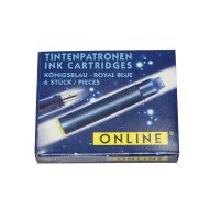 ONLINE® Tintenpatronen für Füller 17113/12 königsblau, 6 St.