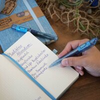 ONLINE® Kugelschreiber 21007/6D 2nd LIFE blau/schwarz, Schreibfarbe: blau, 1 St.