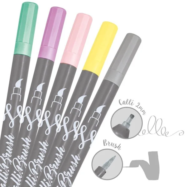 ONLINE® Calli.Brush Double Pastel Brush-Pens...
