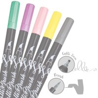 ONLINE® Calli.Brush Double Pastel Brush-Pens...