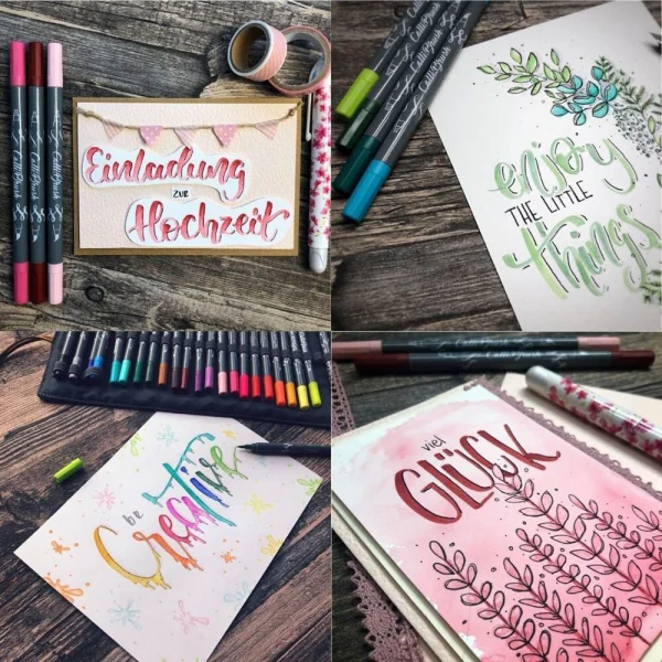 ONLINE® Calli.Brush Brush-Pens farbsortiert, 24 St.